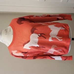 Loft Sweater with Horses NWOT